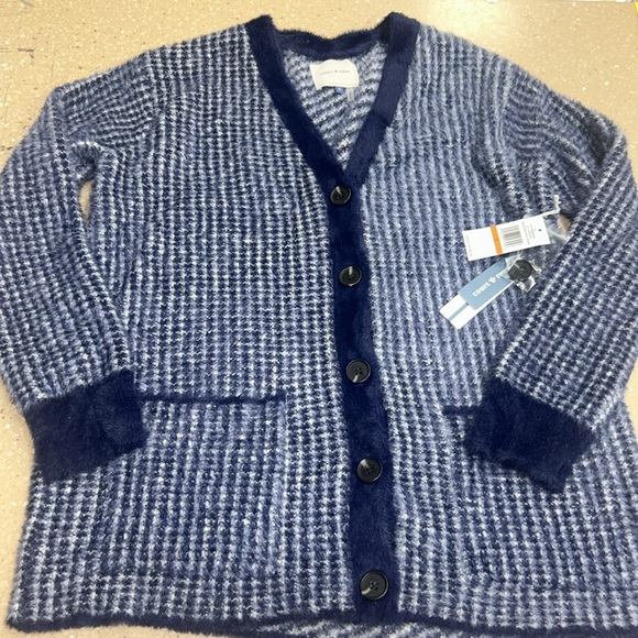 Court & Rowe Houndstooth Eyelash Knit Cardigan NWT - Picture 5 of 11